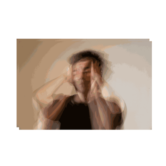 A woman in her 40s sitting peacefully at home, representing natural mood support with CBD gummies from Soothe Organic