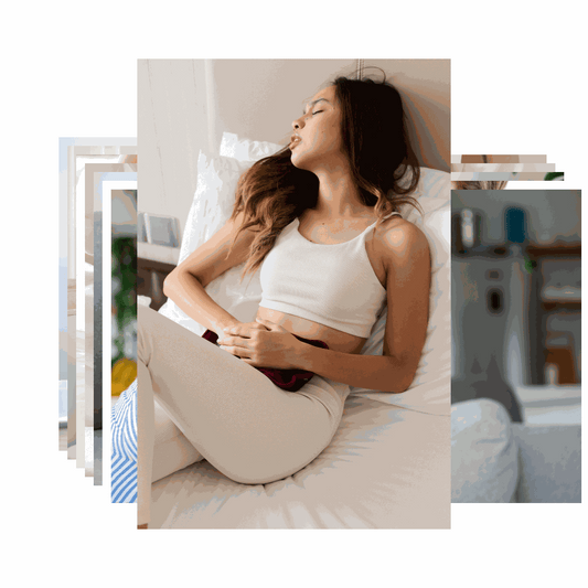 Woman managing chronic pain naturally with organic CBD for everyday comfort and relief