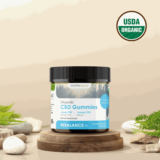 USDA certified organic strawberry lemonade CBD gummies in a daily wellness routine