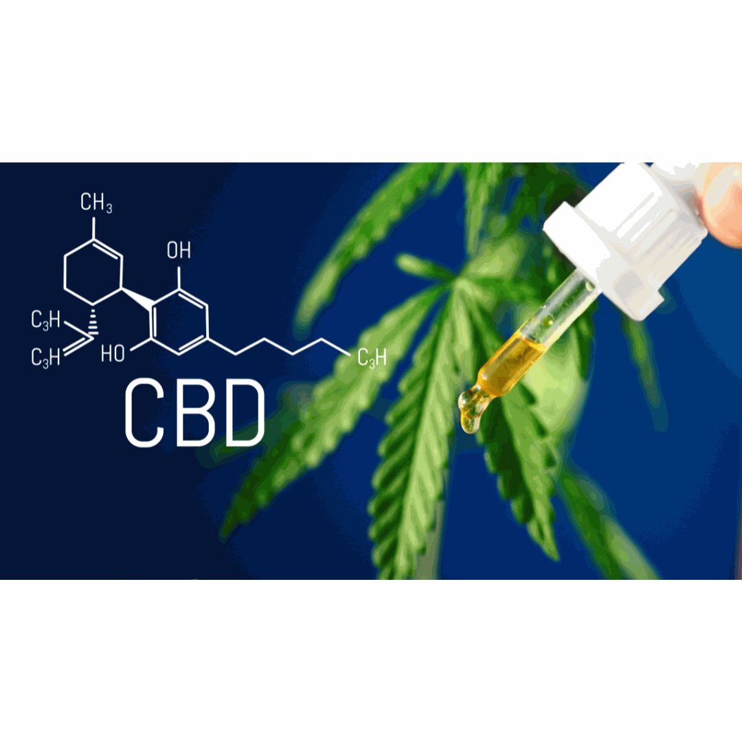 USDA Certified Organic CBD tincture next to an unverified synthetic CBD product on a kitchen counter