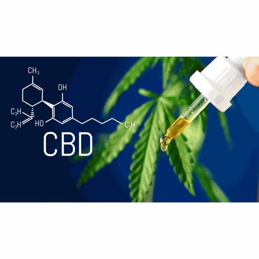 USDA Certified Organic CBD tincture next to an unverified synthetic CBD product on a kitchen counter